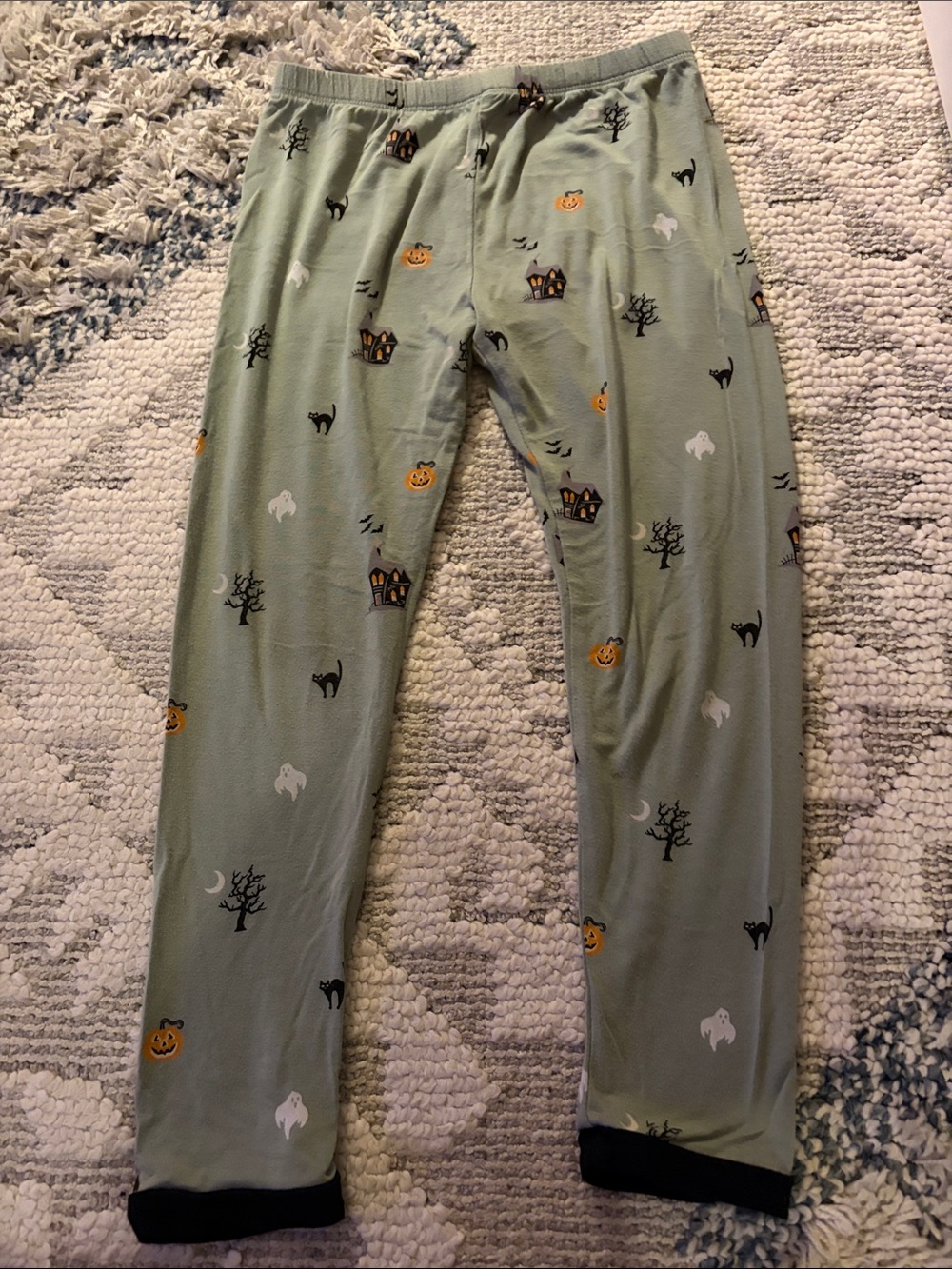 KYTE Kids Halloween Green Bamboo Pajama Set - Size 6T Unisex - Picture 6 of 8